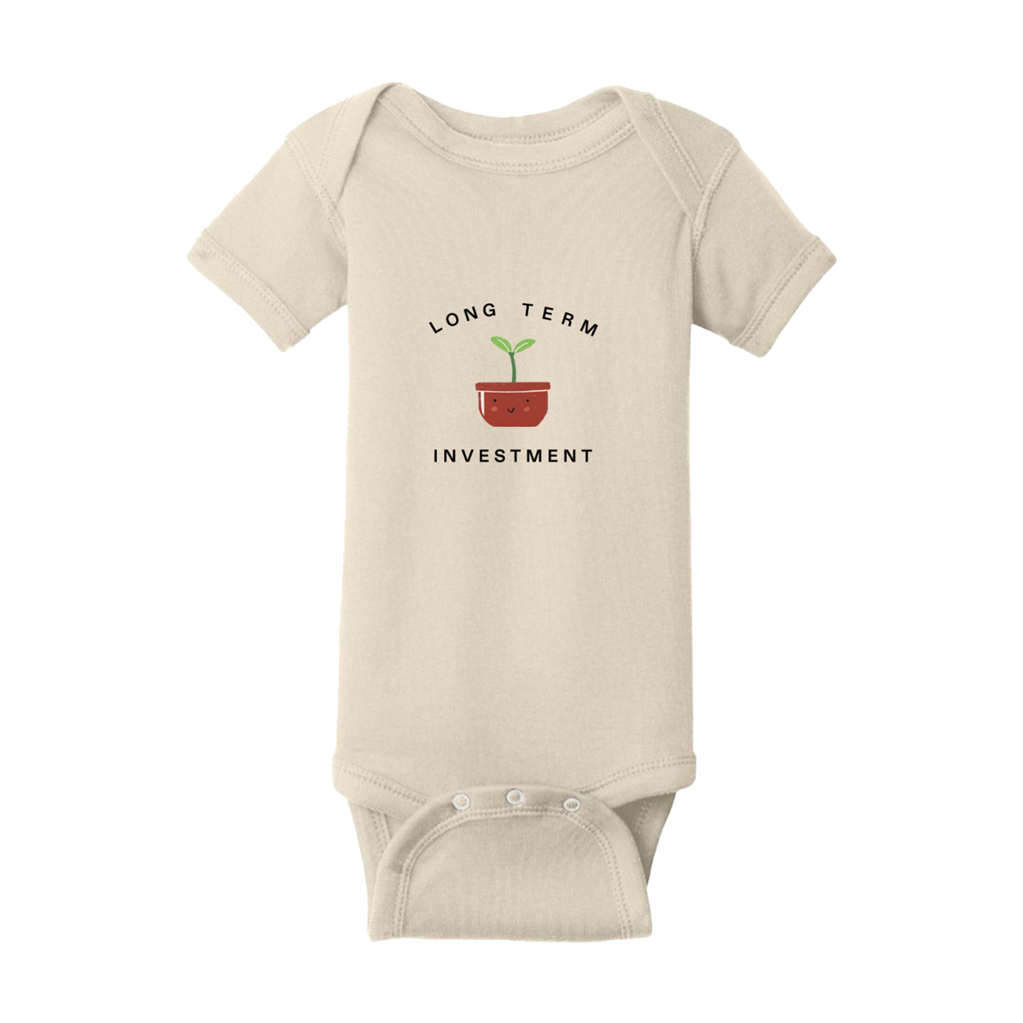 Rabbit Skins Infant Short Sleeve Baby Rib Bodysuit