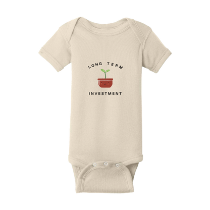 Rabbit Skins Infant Short Sleeve Baby Rib Bodysuit