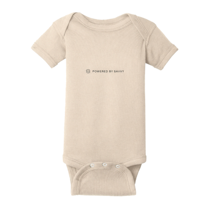 Rabbit Skins Infant Short Sleeve Baby Rib Bodysuit